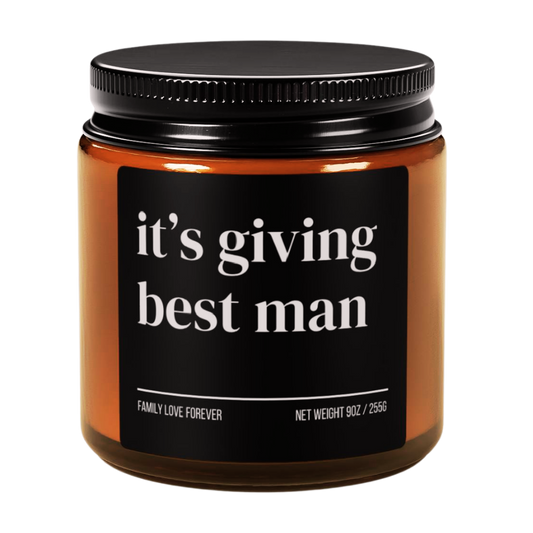 It’s Giving Best Man Candle