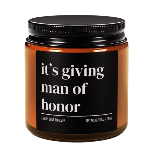 It’s Giving Man of Honor Candle
